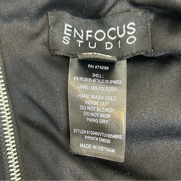 ENFOCUS STUDIO Black Sleeveless Sequins Dress Size 6 - Picture 6 of 6